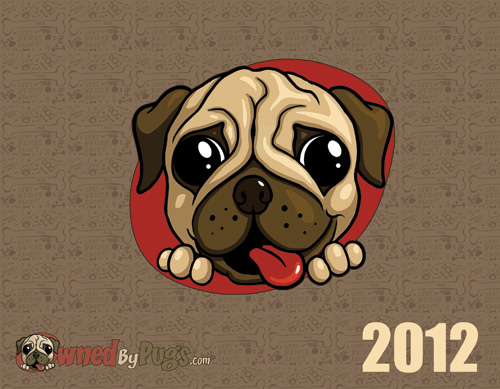 2012 Owned by Pugs Calendar