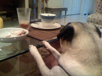 Henry at the table