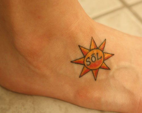 Tattoo On My Foot. I decided to get it on my foot