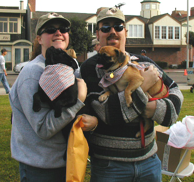 Nelson and Punky with Nick and Carrie